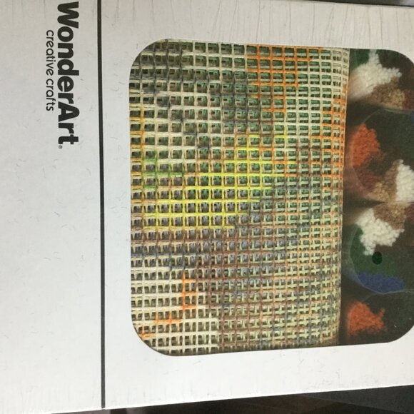 New in box set of 2 Latch hook kits never open Christmas dog and sports NO hook - Picture 7 of 7